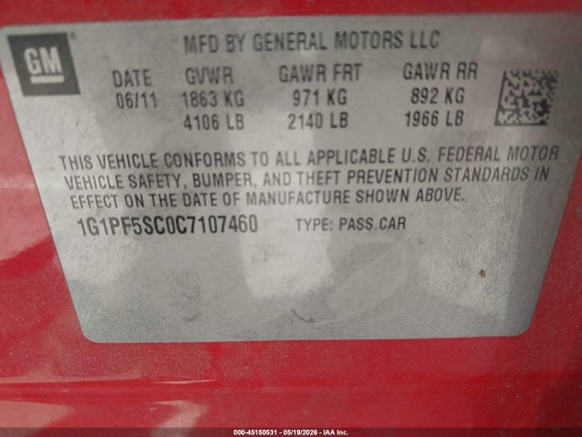 Chevrolet Cruze 1lt