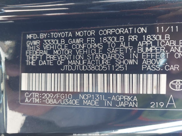 Toyota Yaris Le