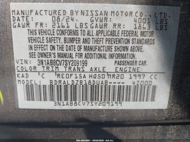 Nissan Sentra Sv