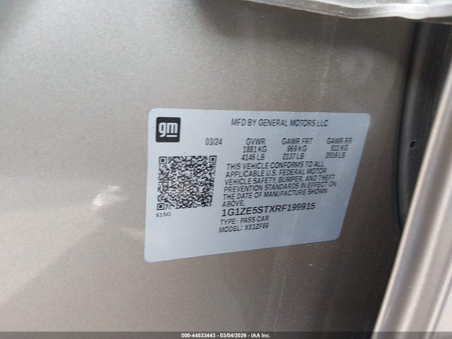 Chevrolet Malibu Fwd 2lt