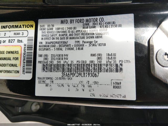 Ford Fusion Sel
