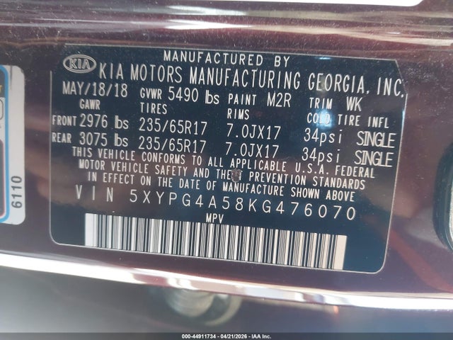 Kia Sorento 3.3l Lx