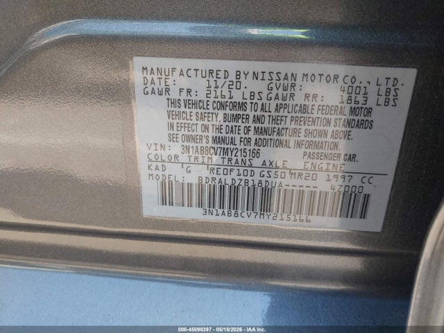 Nissan Sentra Sv Xtronic Cvt