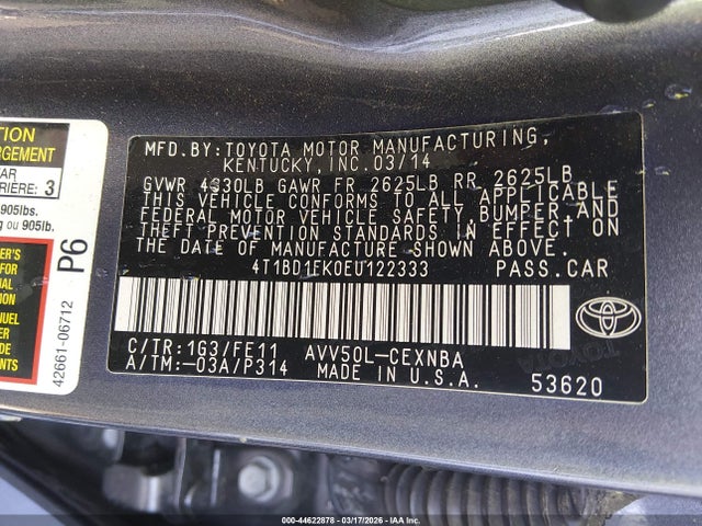 Toyota Camry Le
