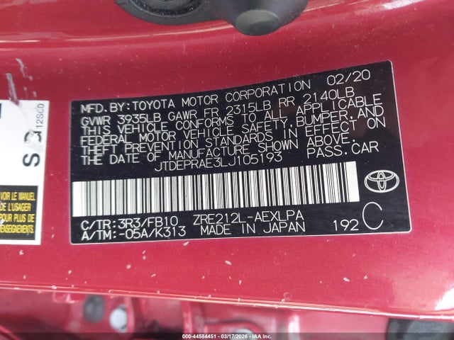 Toyota Corolla Le