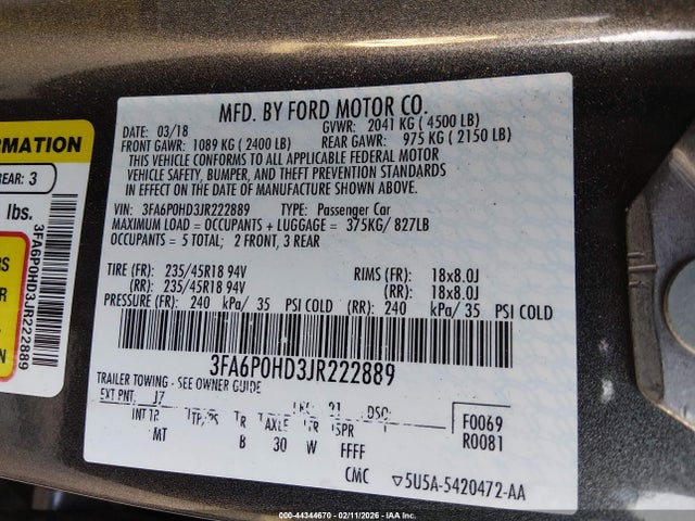 Ford Fusion Se
