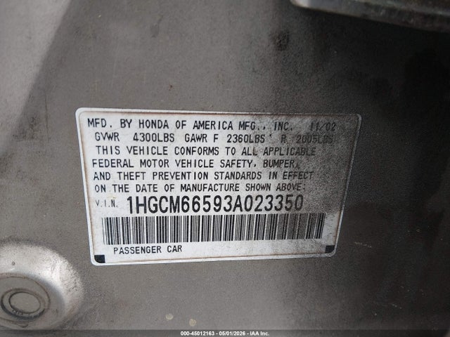 Honda Accord 3.0 Ex