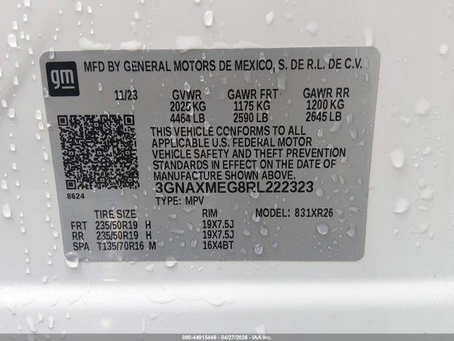 Chevrolet Equinox Fwd Rs