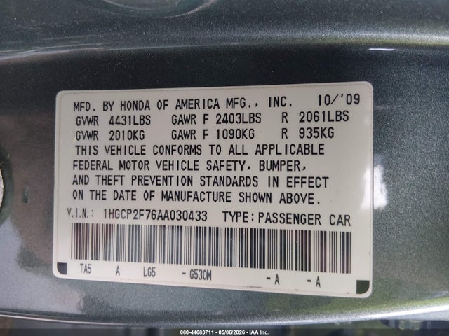 Honda Accord 2.4 Ex