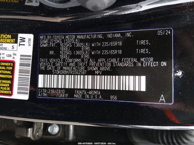 Toyota Highlander Xle