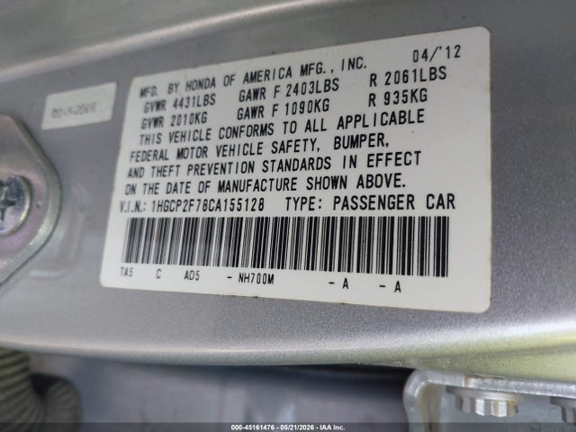 Honda Accord 2.4 Ex