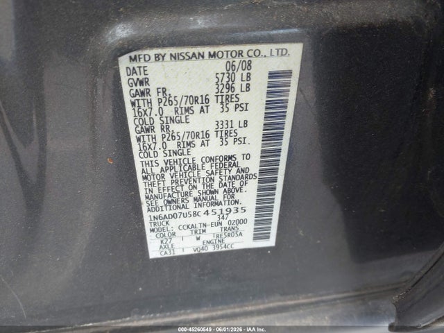 Nissan Frontier Se
