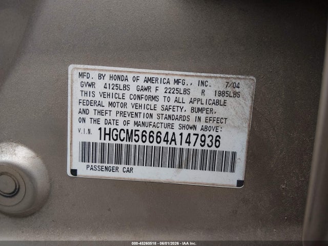 Honda Accord 2.4 Ex