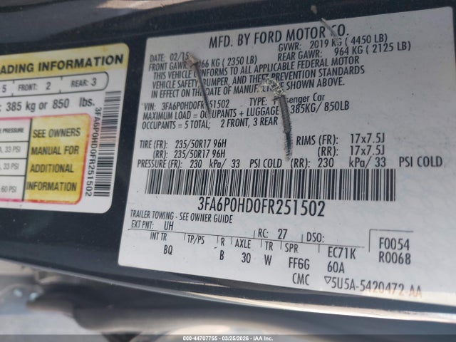 Ford Fusion Se