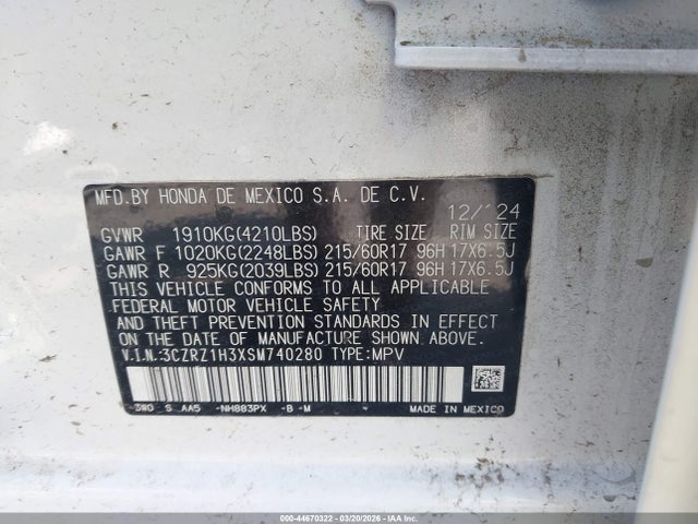 Honda HR-V 2wd Lx
