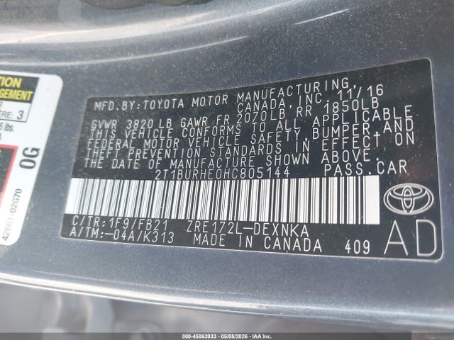 Toyota Corolla Le