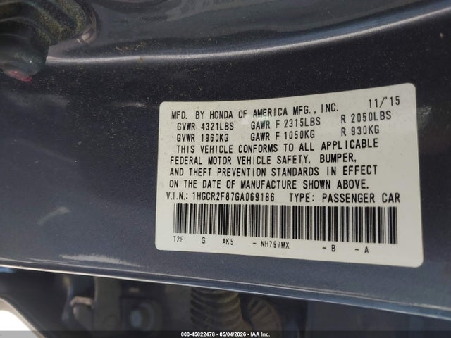 Honda Accord Ex-l