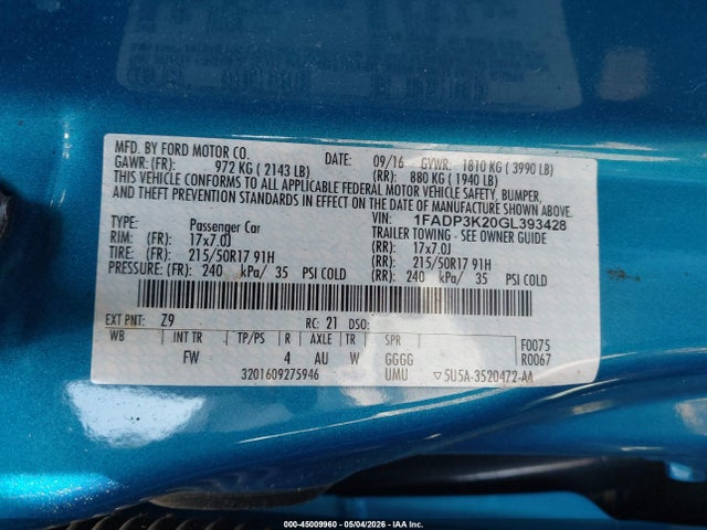 Ford Focus Se