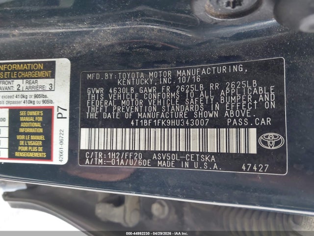 Toyota Camry Se