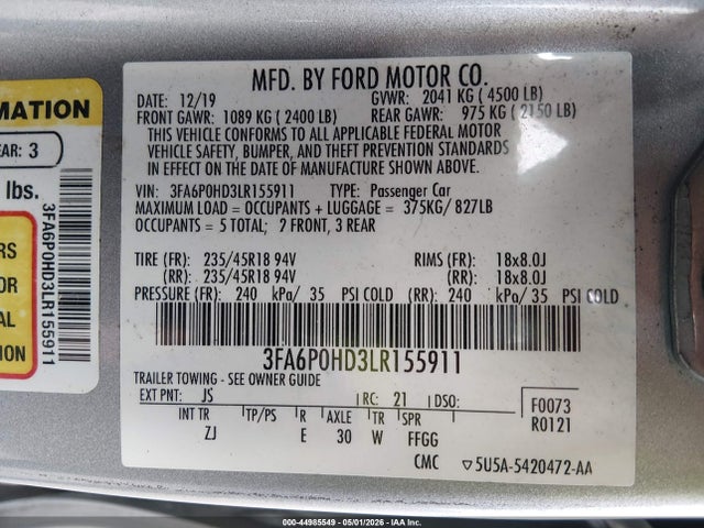 Ford Fusion Se