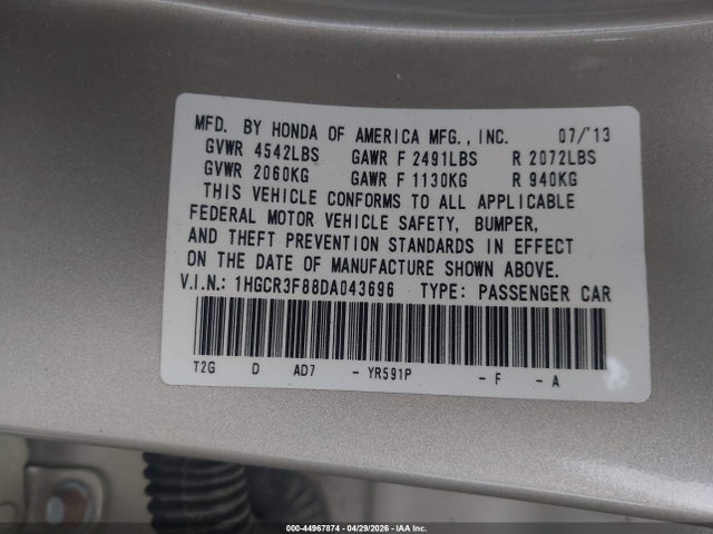 Honda Accord Ex-l V-6