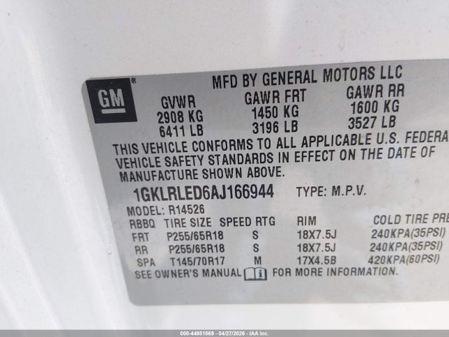GMC Acadia Sle