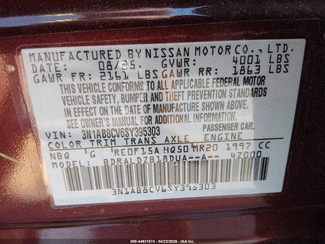 Nissan Sentra Sv