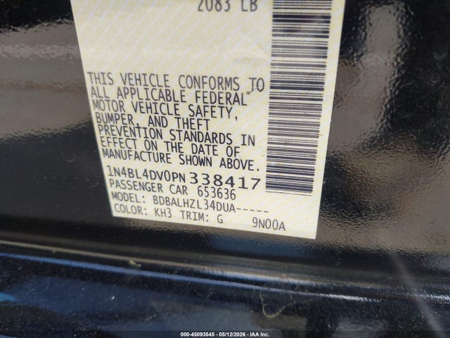 Nissan Altima Sv Fwd