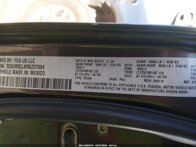 Ram 2500 Tradesman  4x4 6'4 Box