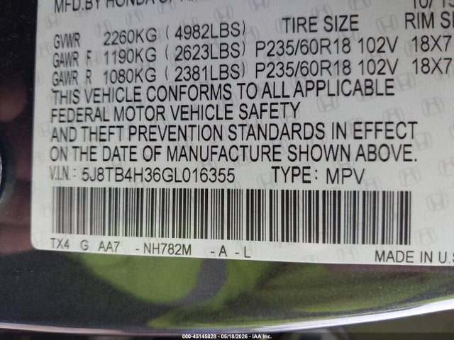 Acura RDX Acurawatch Plus Package