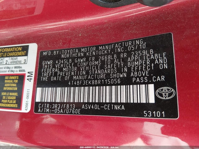 Toyota Camry Le