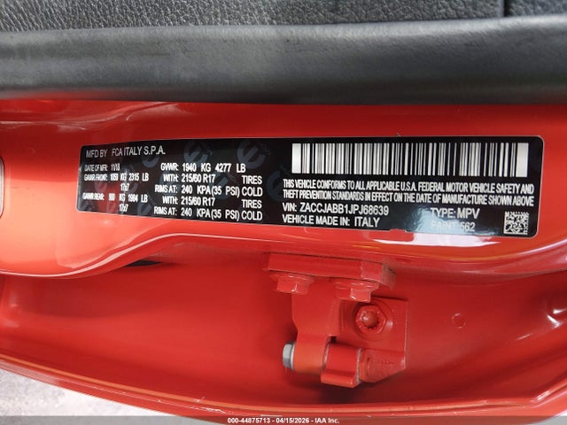 Jeep Renegade Latitude Fwd