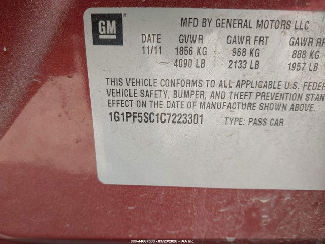 Chevrolet Cruze 1lt