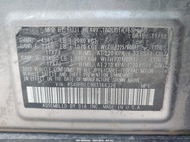 Subaru Outback 2.5i Limited