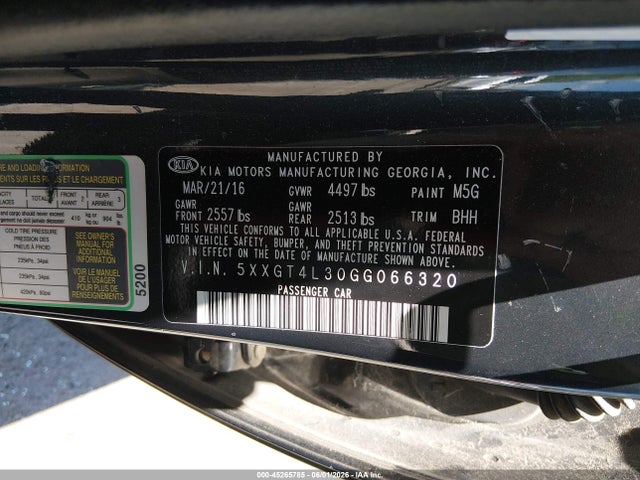 Kia Optima Lx
