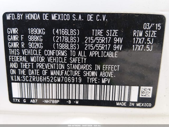 Honda HR-V Ex