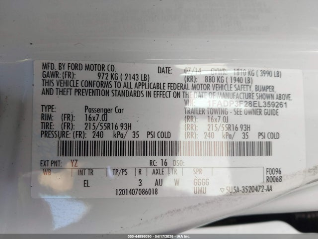 Ford Focus Se