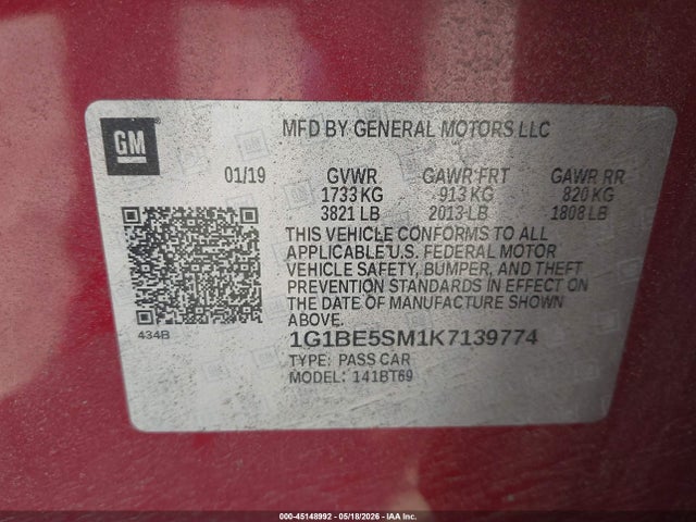 Chevrolet Cruze Lt