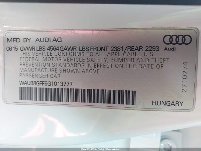 Audi A3 2.0t Premium