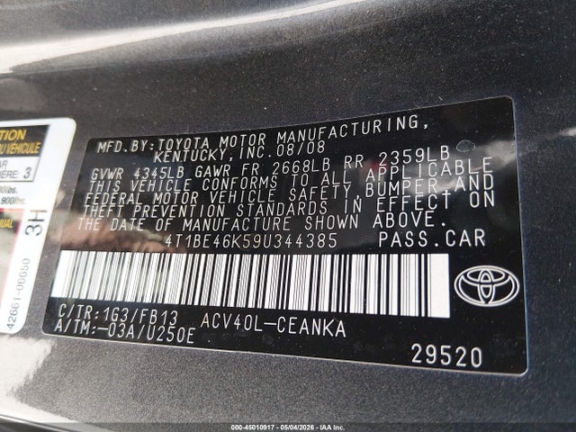 Toyota Camry Le