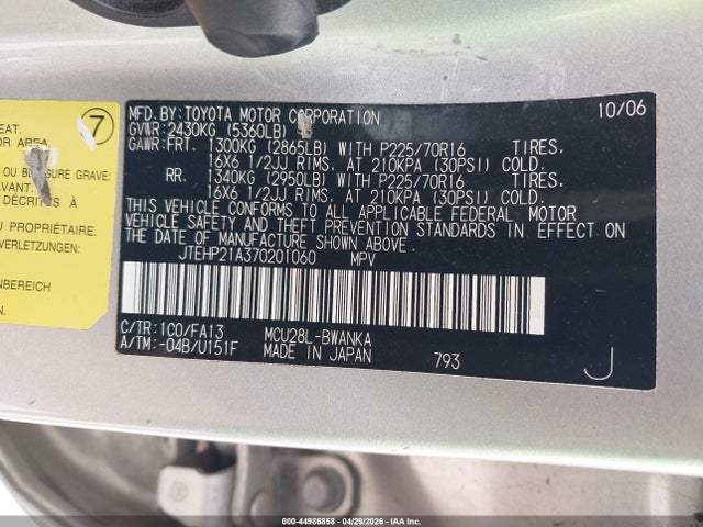 Toyota Highlander V6