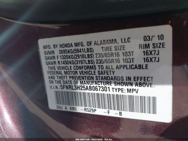 Honda Odyssey Lx