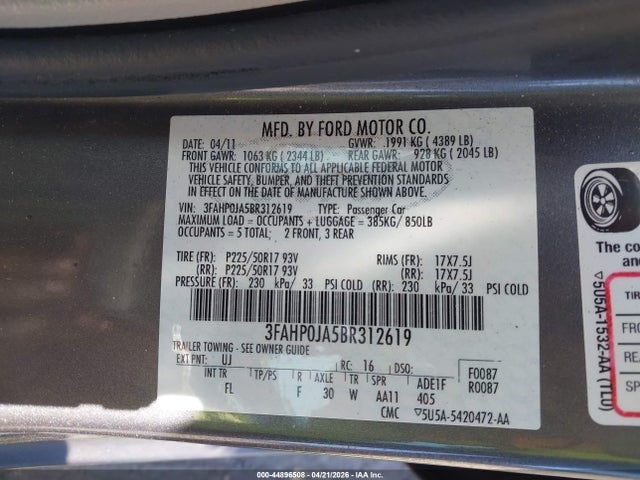 Ford Fusion Sel