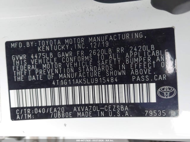 Toyota Camry Se