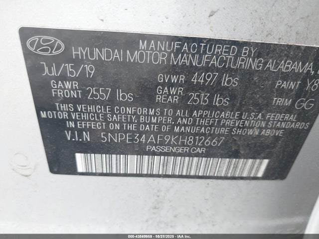 Hyundai SONATA Sel
