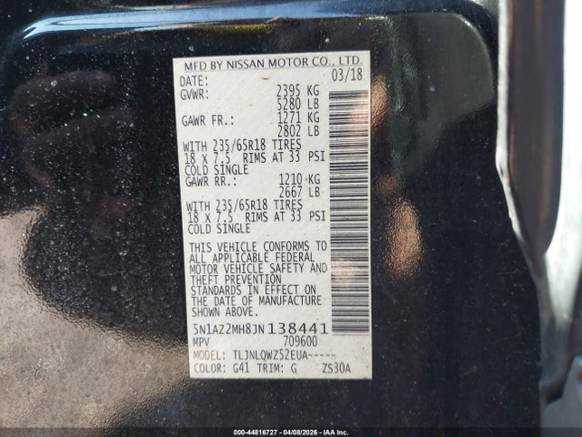 Nissan Murano Sv