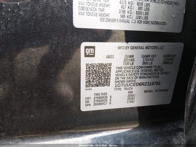 GMC Sierra 1500 4wd  Short Box Elevation With 3sb