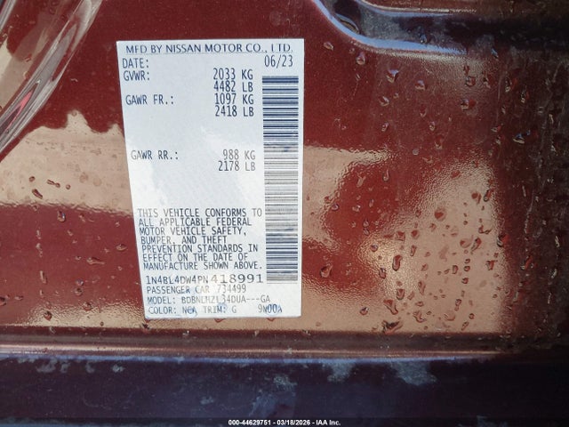 Nissan Altima Sv Intelligent Awd