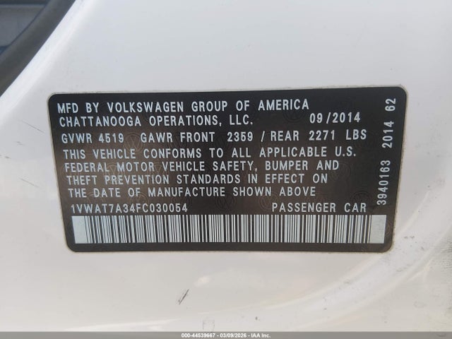 Volkswagen Passat 1.8t Wolfsburg Edition