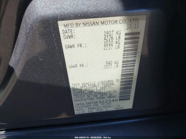 Nissan Altima 2.5 S